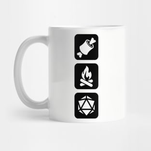 DnD Design Eat Sleep Roll D20 Mug